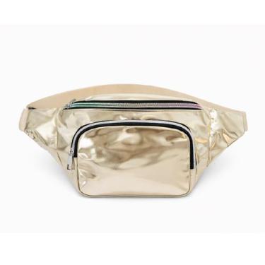 Imagem de Pochete Feminina Vinil Metalizada Holográfica Bolsos - Lika Bijuterias