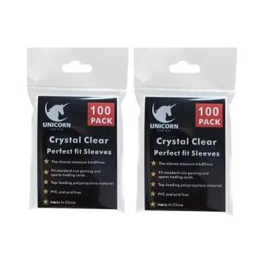 Imagem de Protetores De Cartas Transparentes 100un. Tamanho Padrão Para Cartas C