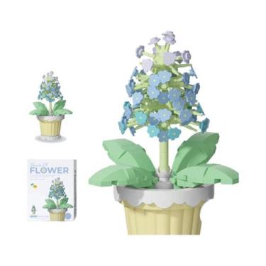 Imagem de Blocos De Montar Mini Flores Para Crianças, Quebra-Cabeça De Suculenta