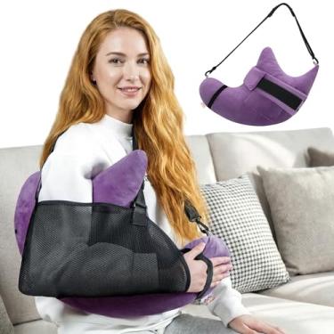 Imagem de Muwago Travesseiro de cirurgia de ombro para substituição de impacto de dor no manguito rotador, auxiliares de recuperação, dorminhocos laterais, suporte de lesão do corpo pós-braço, suprimentos para