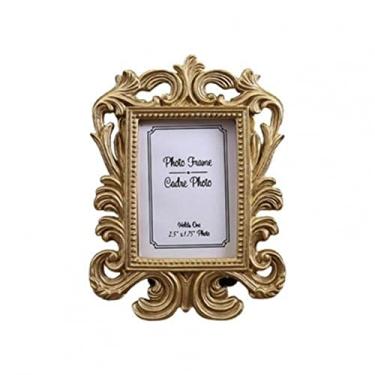 Imagem de Molduras florais, porta-retrato elíptico, pequeno, barroco, porta-retrato de mesa, decoração de casamento, moldura para mesa (cor: D) (E)