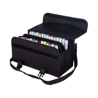 Imagem de Bolsa Organizadora De Canetas Marcadoras Dobrável De Grande Capacidade