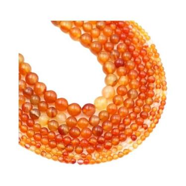 Imagem de Contas De Pedra Natural Jade Amarelo 4-10mm Cristal De Cura Solto Para