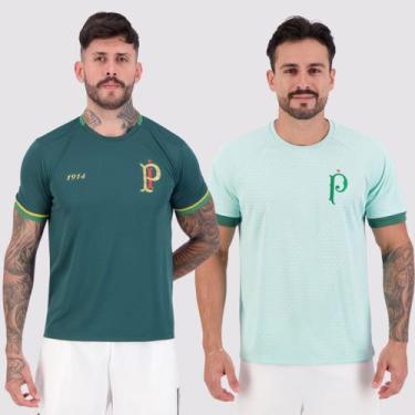 Imagem de Kit 2 Camisas Palmeiras Energy e Dots Verde - Betel, P