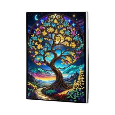 Imagem de Kit De Pintura Diamante Para Adultos: Caderno De Couro Com Padrão De F