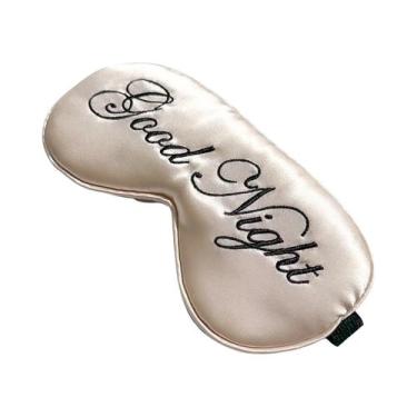 Imagem de Máscara De Dormir Sedosa Com Alças Ajustáveis Para Olhos Inchados, Cob