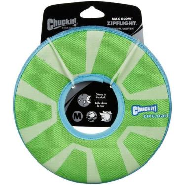 Imagem de Brinquedo para Pets Chuckit! Max Glow Zipflight Médio 22 cm Pacote com