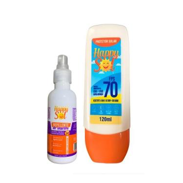 Imagem de Kit Happy Sol Protetor Solar FPS 70 + Repelente Icaridina