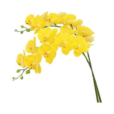 Imagem de Conjunto De Orquídeas Artificiais De 69cm De Altura, 2 Peças, Toque Re