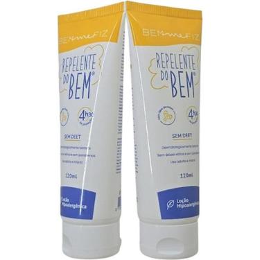 Imagem de Kit 2 Loção Repelente De Insetos Sem Deet Para Bebes 120Ml - Repelente