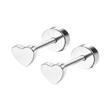 Imagem de Brincos De Tarraxa Plana Banhados a Ouro 14K Para Mulheres, Hipoalergê