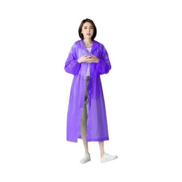 Imagem de Ponchos De Chuva Portáteis Para Adultos Com Capuz Para Caminhadas, Cas