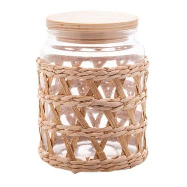 Imagem de Porta Mantimentos Wolff de Vidro com Sisal e Tampa 750ml