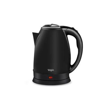 Imagem de Chaleira Elétrica Elgin Inox 2L Preta 1200W Jarra Sem Fio Desligamento Automático