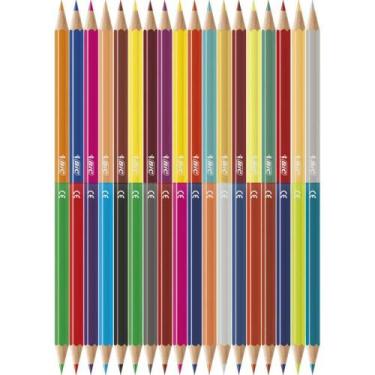 Imagem de Lápis de Cor Sextavado Intensity Bicolor 18Lápis 36Cores Bic