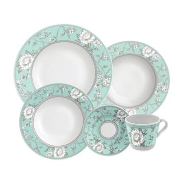 Imagem de Aparelho de Jantar Tramontina Helen em Porcelana Decorada 20 Peças, Ve