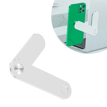Imagem de Suporte Universal Celular Clipe Magico Notebook Liga De Aluminio Prata