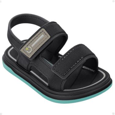 Imagem de Sandália Infantil Cartago Malaga Sport Tiras Autocolantes Cinza-Masculino