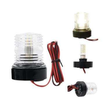 Imagem de Luz De Navegação LED Dobrável De 12 Polegadas Para Barco 12-24V Branco