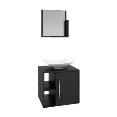 Imagem de Conjunto Balcão C-cuba L38 E Espelheira Soft 500 Branco Chess C-snow P