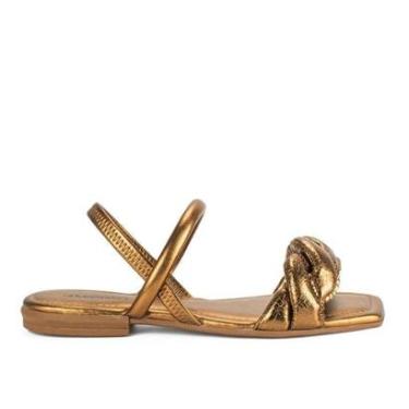 Imagem de Sandália Mississipi Rasteira Metalizada MC542-Feminino