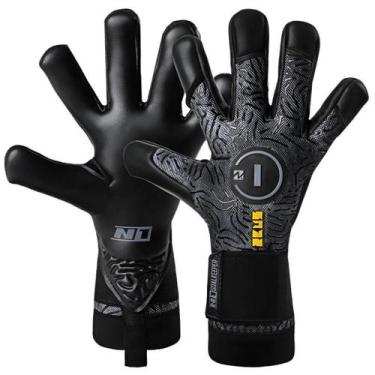 Imagem de Luva de Goleiro Profissional N1 Zeus 2.0 - N1 Goalkeeper, Carbon, 9
