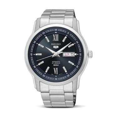 Imagem de Seiko 5 Sports SS Mostrador mecânico preto, PRETO - SNKP17, Mecânico