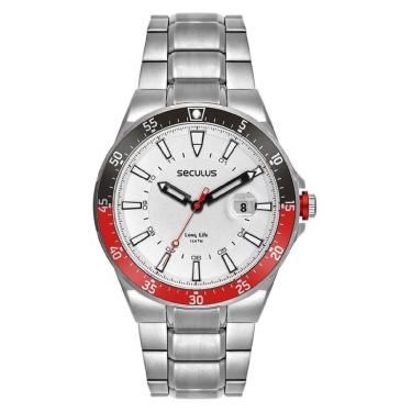 Imagem de Relógio Seculus Long Life 77347G0SVNA1 45 mm Aço Inox-Masculino