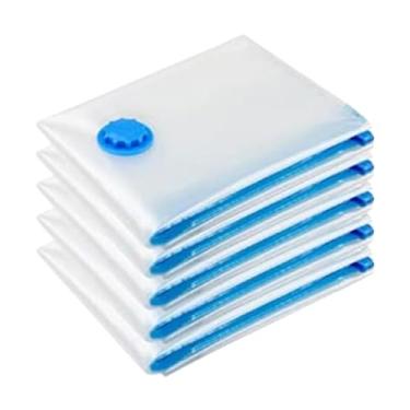 Imagem de Kit 5/10 Saco à Vácuo Organizador Para Roupa 70 x 100 cm - NEXUS MARKET (5)