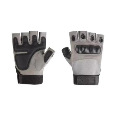 Imagem de Luvas Táticas Unissex Meio Dedo Para Ciclismo, Esportes, Tiro, Caça E 