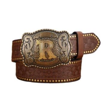 Imagem de Um cinto de couro PU estilo ocidental para homens e mulheres, um cinto