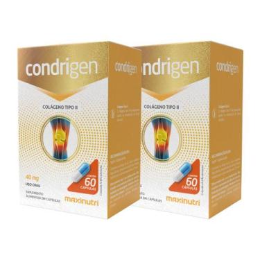 Imagem de Kit 2 Condrigen Colágeno Tipo 2 com 60 Capsulas Maxinutri