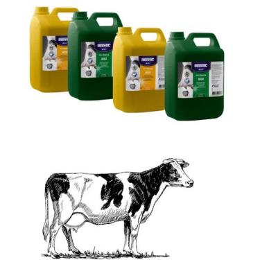 Imagem de Kit 4 pré e pos dipping ordenha 10 mastite 5l para tetos - AMERICAN NU