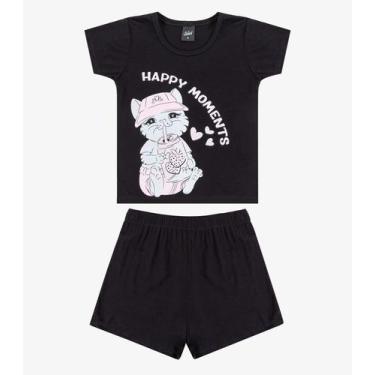 Imagem de Conjunto Infantil Menina Select Preto, 6, Preto