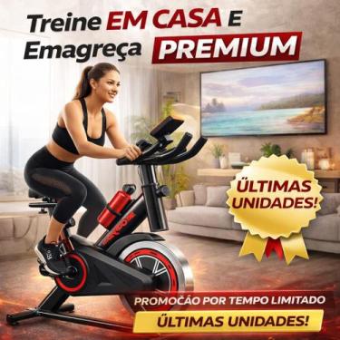 Imagem de Bicicleta Spinning Ergométrica Roda de Inércia de 8kg Profissional Sil