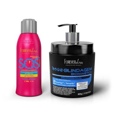 Imagem de Kit Sos Antiemborrachamento Com Blindagem Biomimética Forever Liss, ÚN