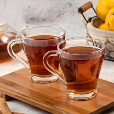 Imagem de Kit 3 Canecas Elegantes para Café Chá Leite Jogo de Xícaras Bebidas Qu