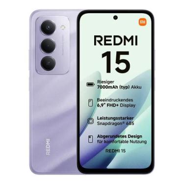 Imagem de Redemi 15 4G Versão Global Bateria 7000mAh 256 8GB Processador Snapdra