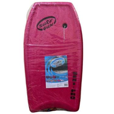 Imagem de Prancha De Surf Bodyboard Surf Gun Grande Semi Pro 100x58 Cm2, Vermelh