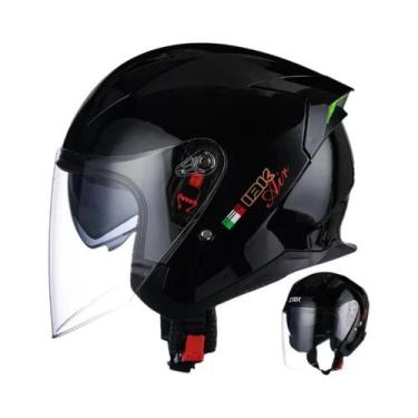 Imagem de Capacete De Motocicleta Retrô Com Viseira Dupla, ABS, Anticolisão, Seg