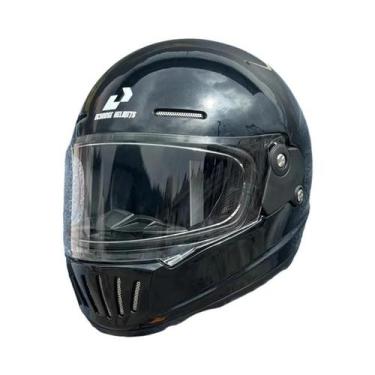 Imagem de Capacete De Moto Vintage Retrô Aberto Certificado DOT Para Verão - Cas