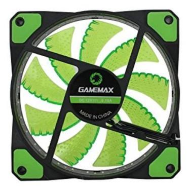 Imagem de Fan Gamemax Gf12g 12Cm Verde 32 Led