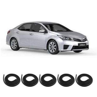 Imagem de Kit Borracha Vedação Das 4 Portas + Borracha Do Porta Malas do Corolla