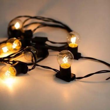 Imagem de Varal De Luz Gambiarra 15 Metros + 15 Lâmpadas 7W - Shintec