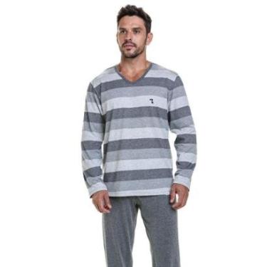 Imagem de Pijama Longo Masculino em Malha Algodão-Masculino