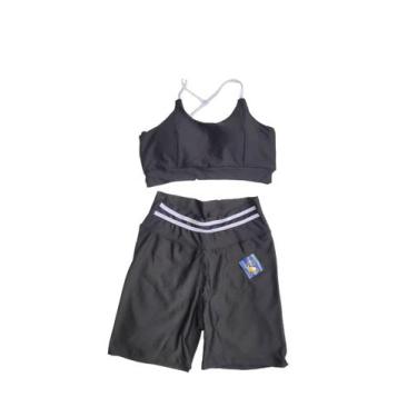 Imagem de Conjunto Fitness Short eTop Levanta BumBum Academia Feminino - Pijamas