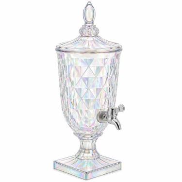 Imagem de Suqueira De Vidro 2l Diamond Em Casa Tem Glass Com Torneira Cor:Fumê, 
