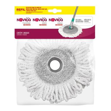 Imagem de Refil para Mop Twister-Slim-Easy Noviça para Limpeza Profunda em Microfibra com Máxima...