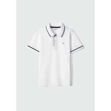 Imagem de Camisa Polo Básica Infantil Menino Em Algodão - Hering, 010, Algodão c