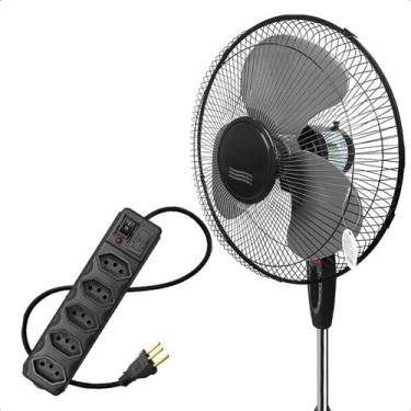Imagem de Ventilador de Coluna 127V 45W 3 Pás com Altura Ajustável até 130cm e F